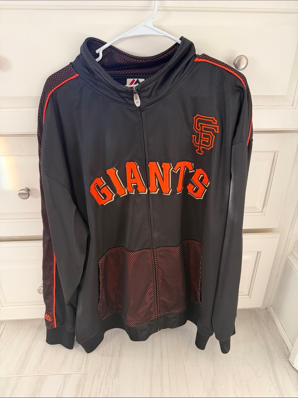 San Francisco Giants Black & Orange Full-Zip Jacket